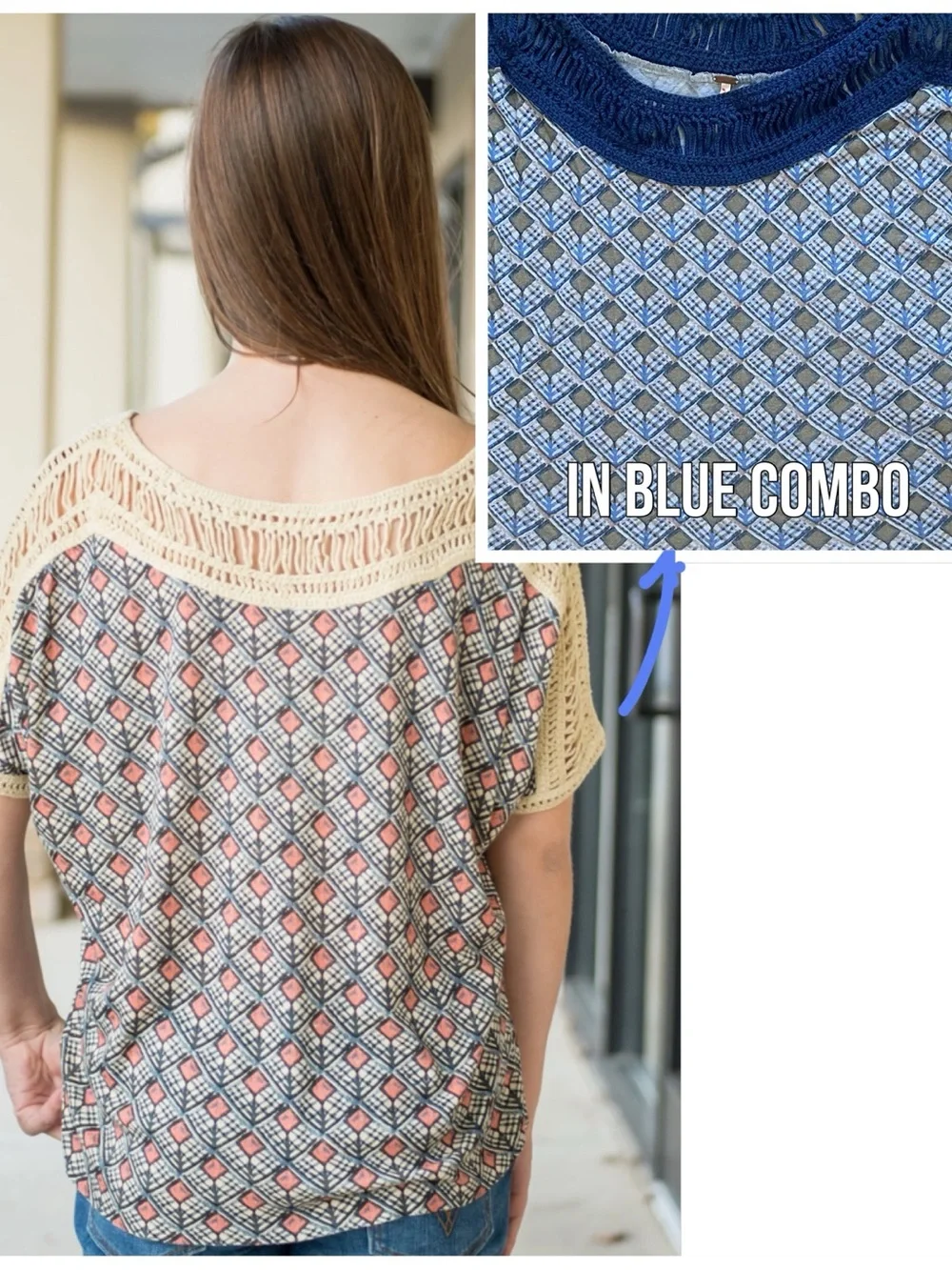 Free People Crochet Grunge Boho Top